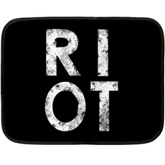 Riot Fleece Blanket (mini) by Valentinaart