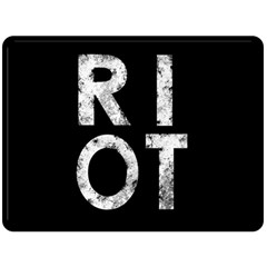 Riot Fleece Blanket (large)  by Valentinaart