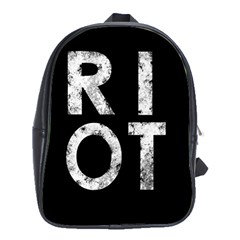 Riot School Bag (xl) by Valentinaart