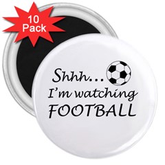 Football Fan  3  Magnets (10 Pack)  by Valentinaart