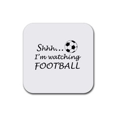 Football Fan  Rubber Coaster (square)  by Valentinaart