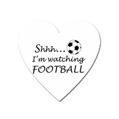 Football Fan  Heart Magnet by Valentinaart