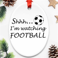 Football Fan  Ornament (oval) by Valentinaart