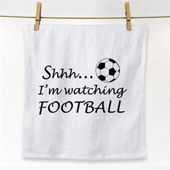 Football Fan  Face Towel by Valentinaart