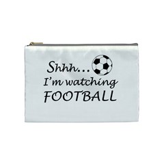 Football Fan  Cosmetic Bag (medium)  by Valentinaart