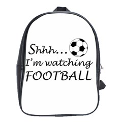 Football Fan  School Bag (large) by Valentinaart