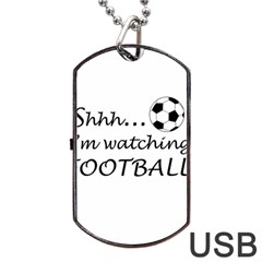 Football Fan  Dog Tag Usb Flash (one Side) by Valentinaart