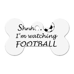 Football Fan  Dog Tag Bone (one Side) by Valentinaart