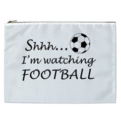 Football Fan  Cosmetic Bag (xxl)  by Valentinaart