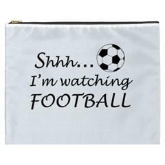 Football Fan  Cosmetic Bag (xxxl)  by Valentinaart