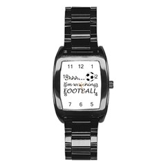 Football Fan  Stainless Steel Barrel Watch by Valentinaart