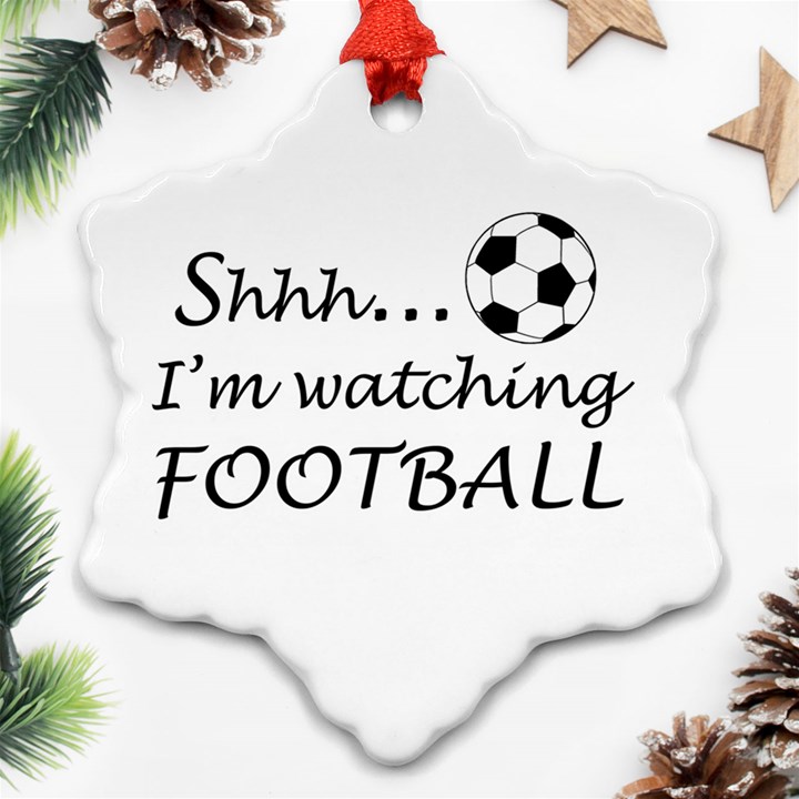 Football fan  Snowflake Ornament (Two Sides)