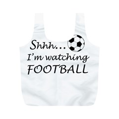 Football Fan  Full Print Recycle Bags (m)  by Valentinaart