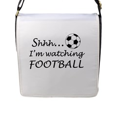 Football Fan  Flap Messenger Bag (l)  by Valentinaart