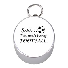 Football Fan  Mini Silver Compasses by Valentinaart