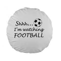 Football Fan  Standard 15  Premium Flano Round Cushions by Valentinaart