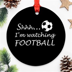 Football fan  Ornament (Round)