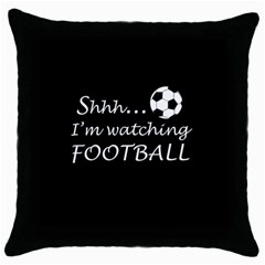 Football fan  Throw Pillow Case (Black)