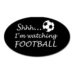 Football fan  Oval Magnet