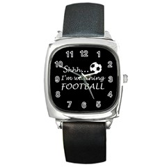 Football fan  Square Metal Watch