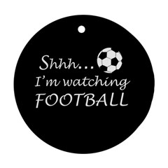 Football fan  Round Ornament (Two Sides)