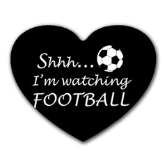 Football Fan  Heart Mousepads by Valentinaart