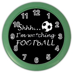 Football fan  Color Wall Clocks