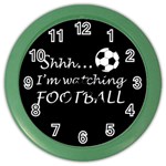 Football fan  Color Wall Clocks Front