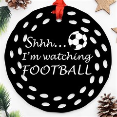 Football fan  Ornament (Round Filigree)