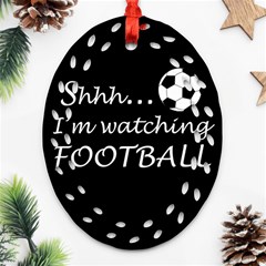 Football fan  Ornament (Oval Filigree)