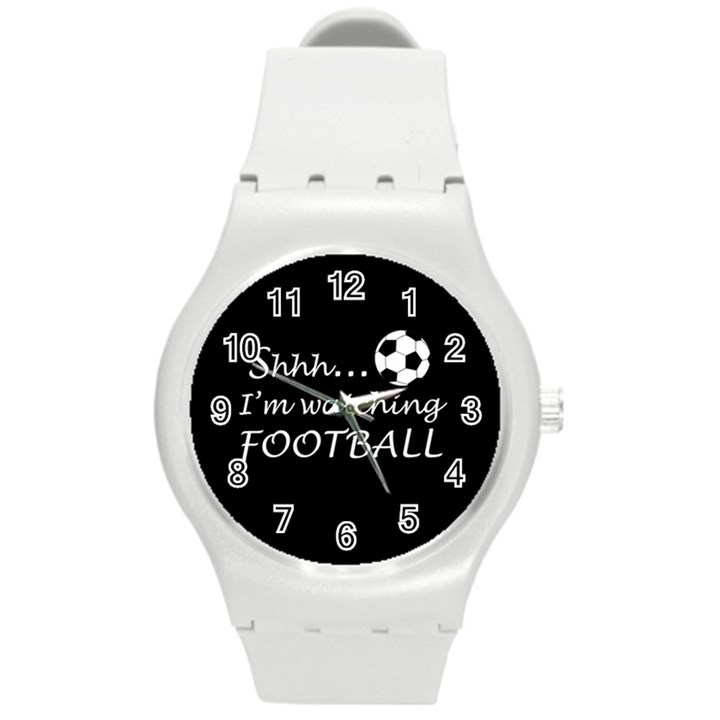 Football fan  Round Plastic Sport Watch (M)