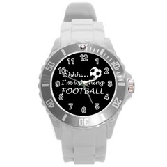 Football fan  Round Plastic Sport Watch (L)