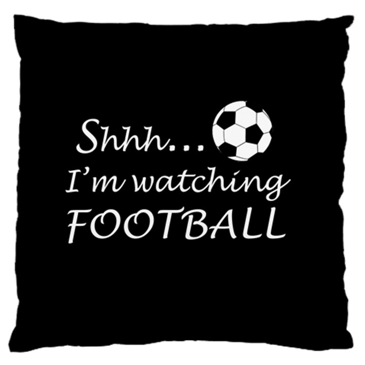 Football fan  Large Flano Cushion Case (One Side)