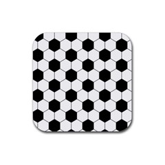 Football Rubber Coaster (square)  by Valentinaart