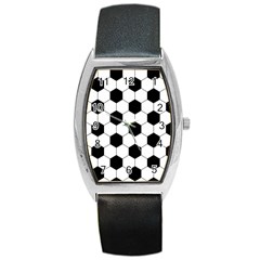 Football Barrel Style Metal Watch by Valentinaart