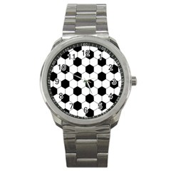 Football Sport Metal Watch by Valentinaart