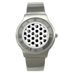 Football Stainless Steel Watch by Valentinaart