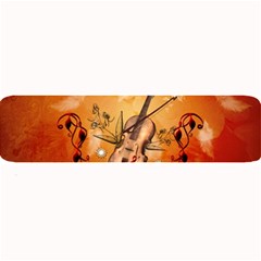 Violin With Violin Bow And Dove Large Bar Mats by FantasyWorld7