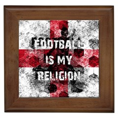 Football Is My Religion Framed Tiles by Valentinaart