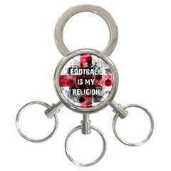 Football Is My Religion 3-ring Key Chains by Valentinaart