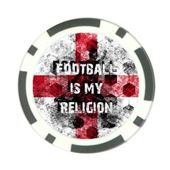 Football Is My Religion Poker Chip Card Guard (10 Pack) by Valentinaart