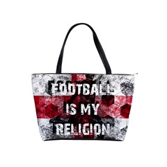 Football Is My Religion Shoulder Handbags by Valentinaart