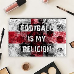 Football Is My Religion Cosmetic Bag (large)  by Valentinaart