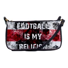 Football Is My Religion Shoulder Clutch Bags by Valentinaart