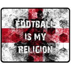 Football Is My Religion Fleece Blanket (medium) 