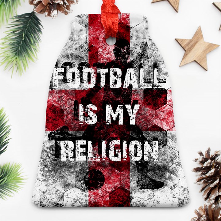 Football is my religion Bell Ornament (Two Sides)