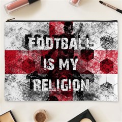 Football Is My Religion Cosmetic Bag (xxxl)  by Valentinaart