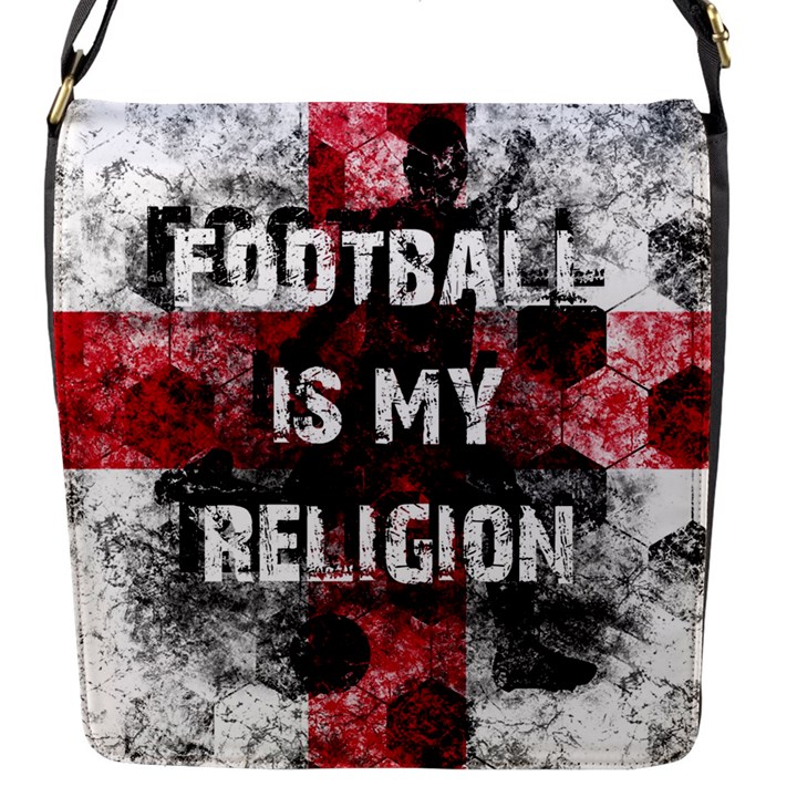 Football is my religion Flap Messenger Bag (S)