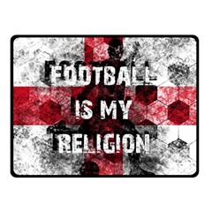 Football Is My Religion Double Sided Fleece Blanket (small)  by Valentinaart