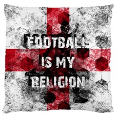 Football Is My Religion Standard Flano Cushion Case (two Sides) by Valentinaart